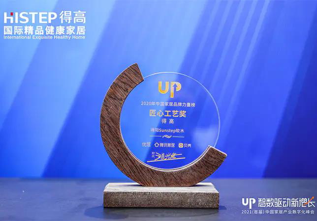 得高初心不改，匠心永存，榮譽加冕2020中國家居品牌“匠心工藝獎” 圖片1